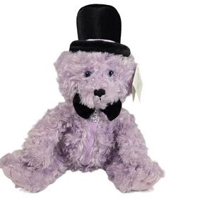 Ben Bridge Jewelers Plush Benny Bear Purple Proposal Zipper Gift Pouch 2022 12”